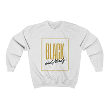 Load image into Gallery viewer, Black &amp; Nerdy - Crewneck Sweatshirt
